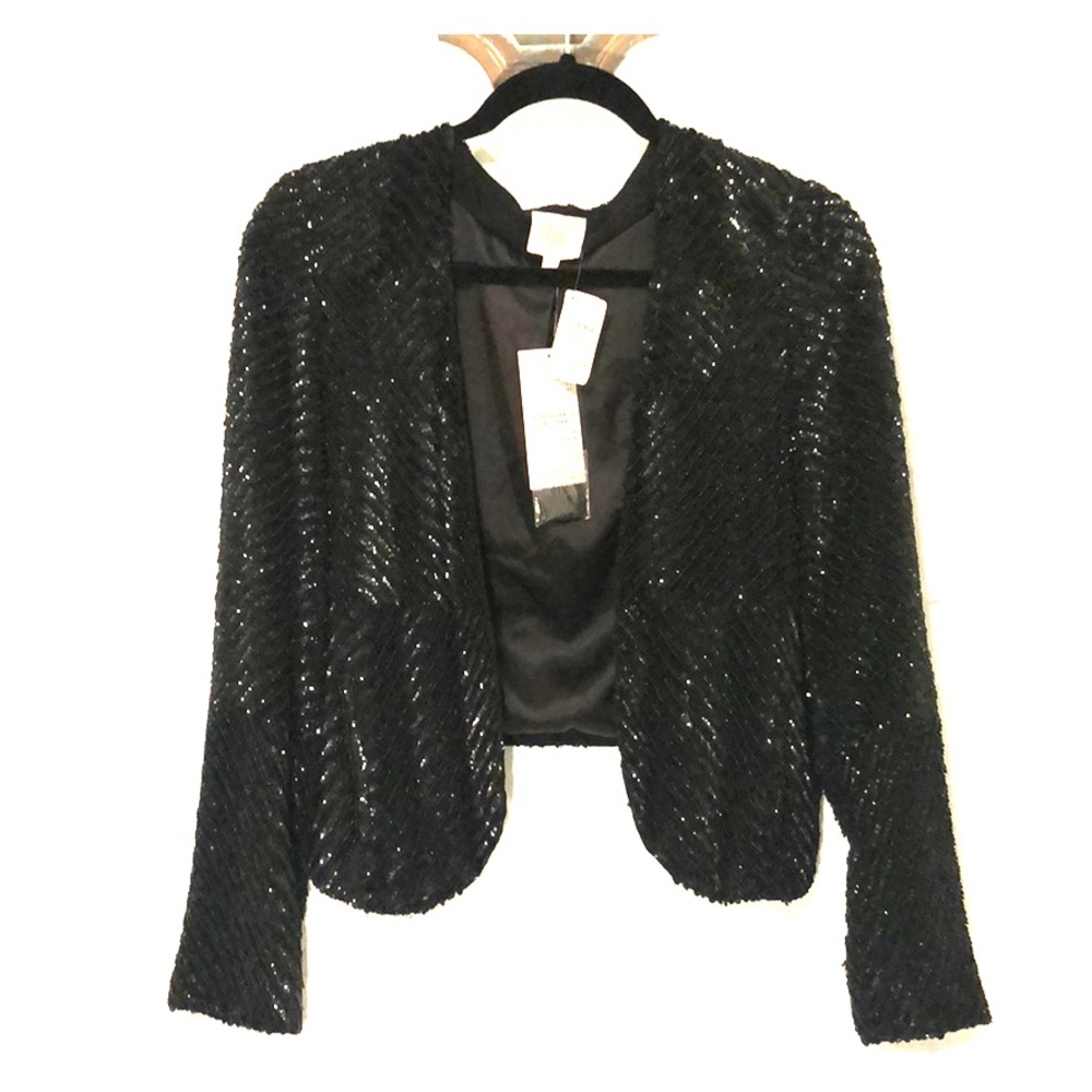 Parker Beaded Black Jacket NWT